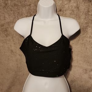 DKNY SPORT Women's Star-Print Low-Impact Sports Bra